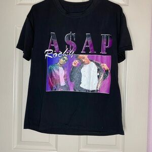 Rapper Black A$AP Rocky Graphic T-Shirt